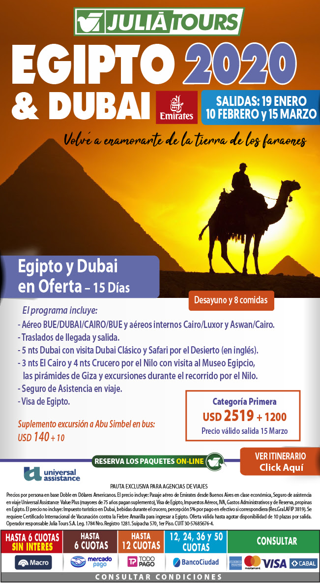Egipto y dubai